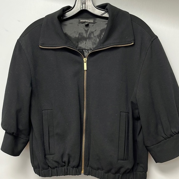Express lined crop jacket. - Picture 1 of 6